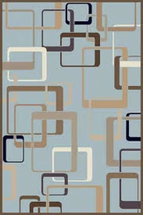 Ковер VALENCIA DELUXE d254 L.BLUE-BROWN