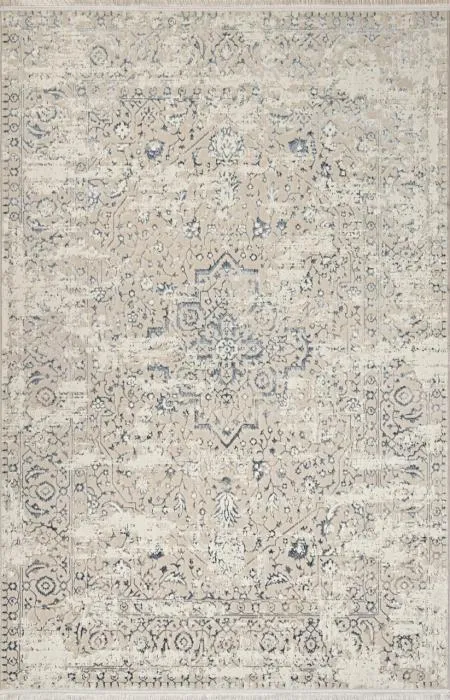 Ковер MIKONOS F584AH CREAM / D.BLUE