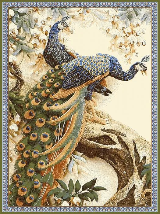 Ковер Hunnu  сувенирный new 6S924 001 павлины