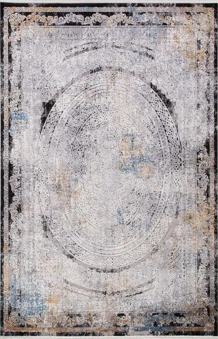 Ковер ERVA 18112 GRAY / BLACK