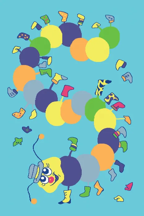 Ковер Funky Top Iwo azure