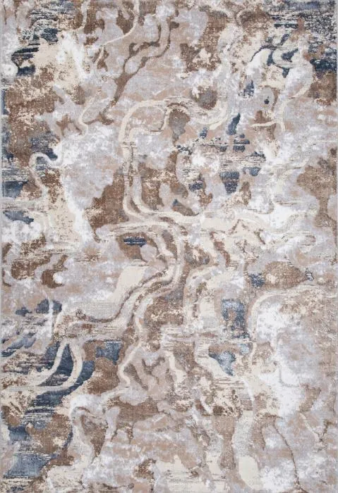 Ковер PERU D070A CREAM SHIRINK / BLUE FDY