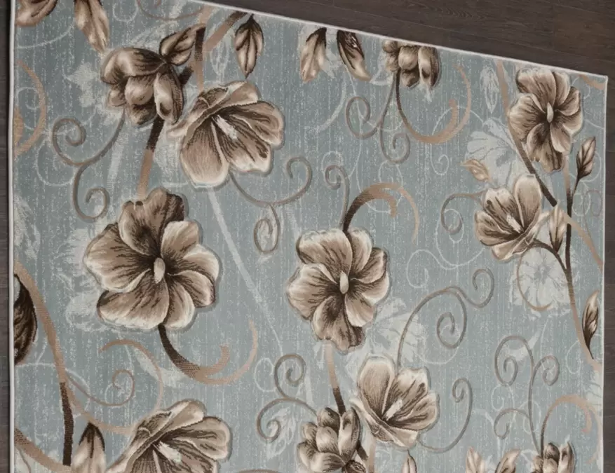 Ковер MEGA CARVING 1059 L.BLUE-BROWN