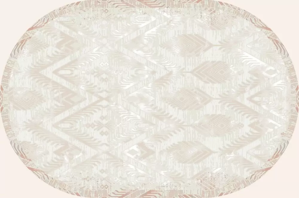 Ковер Elegance Овал 4958A Beige-Beige