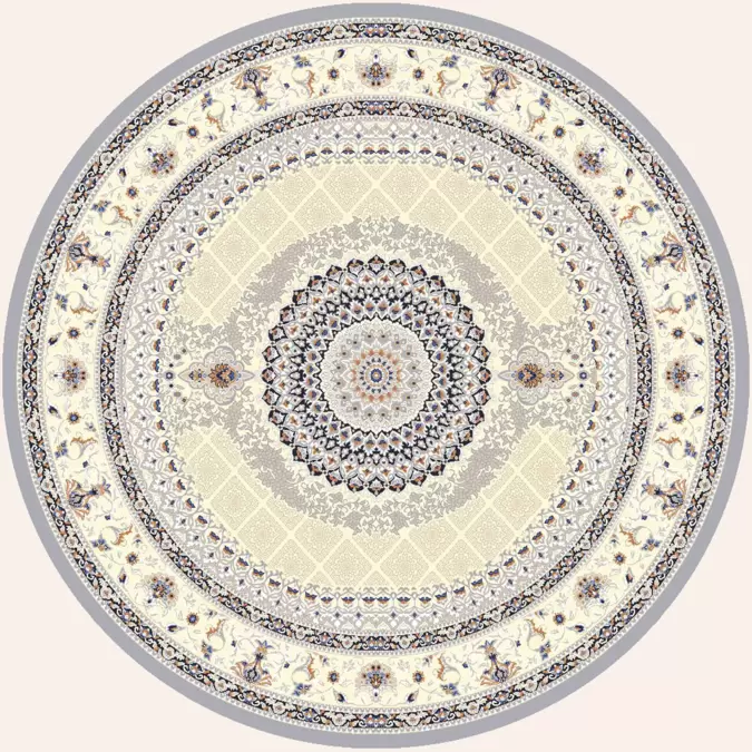 Ковер Amira Круг 4836A L.Grey-L.Grey