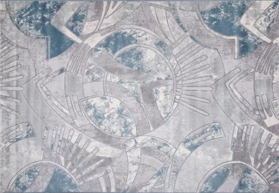 Ковер Valentino V133A D.GREY SHRINK / L.BLUE HEATSET