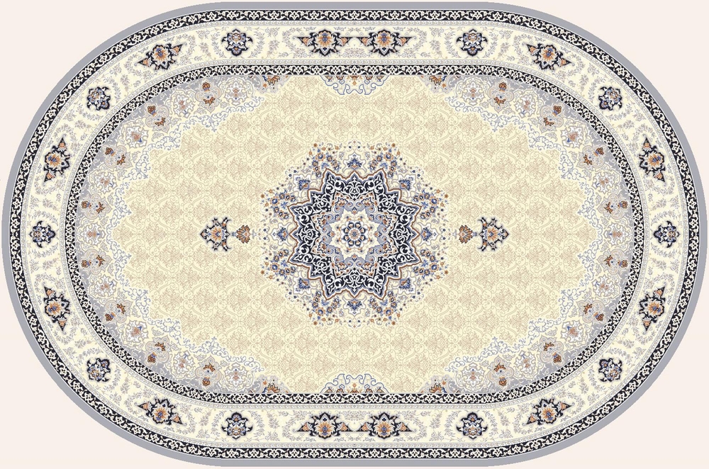 Ковер Amira Овал 4924A L.Grey-L.Grey