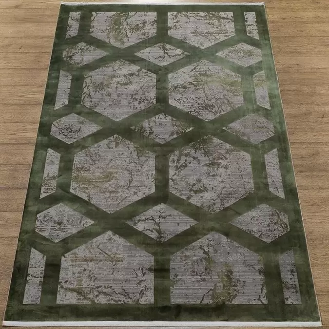 Ковер Olimpos M570S SH_GRAY / D_GREEN