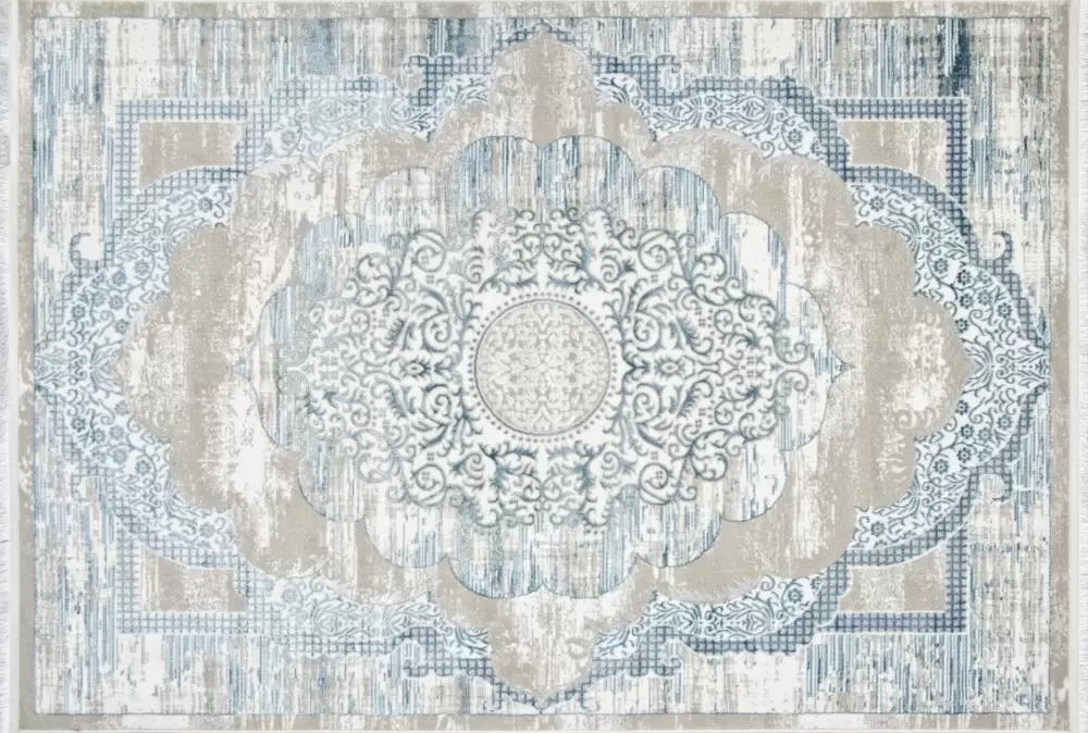 Ковер ALFANI Q018A BLUE FDY / CREAM SHRINK