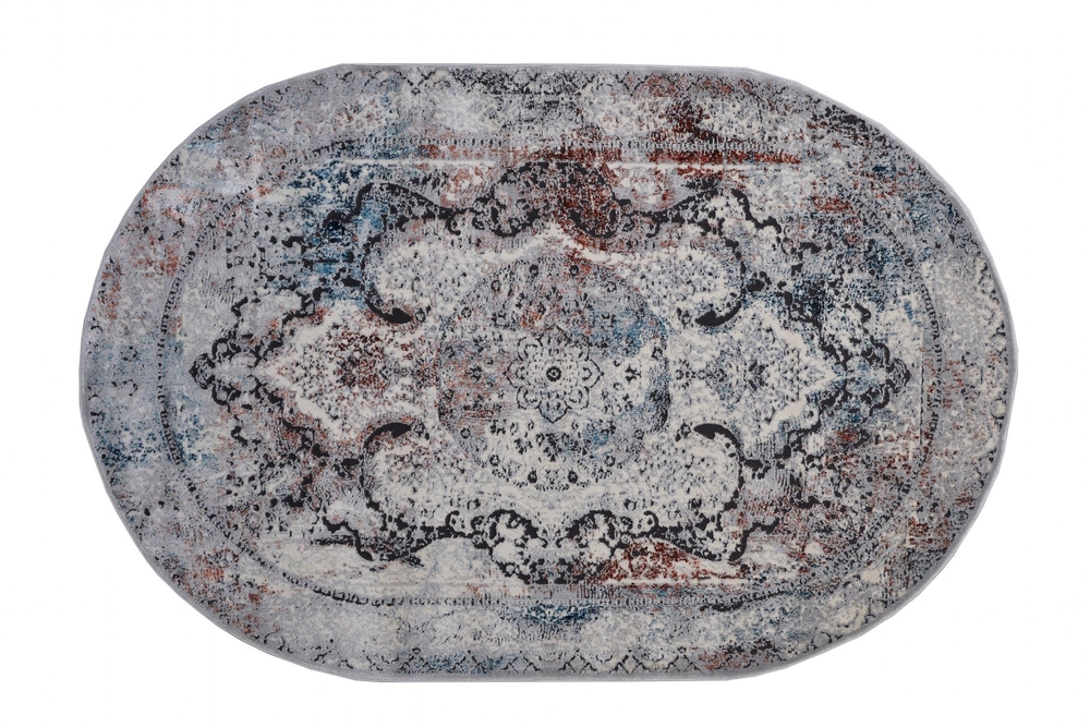 Ковер Harmony Овал 9648A L.Grey/L.Grey