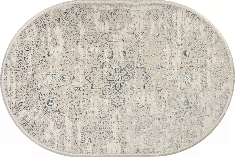 Ковер MIKONOS F584AH CREAM / D.BLUE