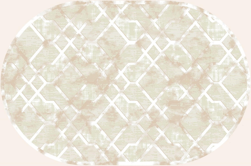 Ковер Palma Овал 4896A Cream-Cream