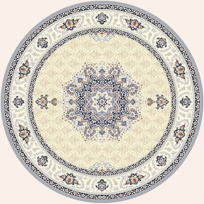 Ковер Amira Круг 4924A L.Grey-L.Grey