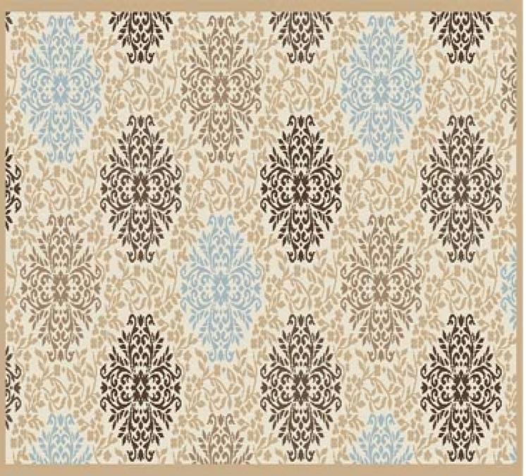 Ковер VALENCIA DELUXE d374 CREAM-L.BLUE