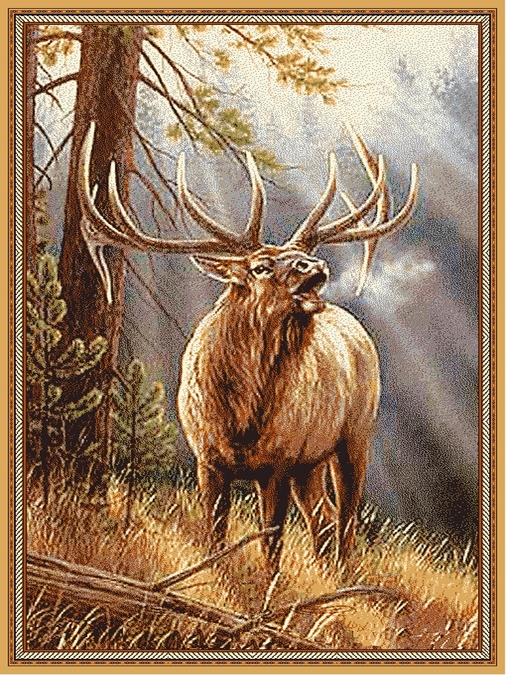 Ковер Hunnu  сувенирный 6S1299 82 олень