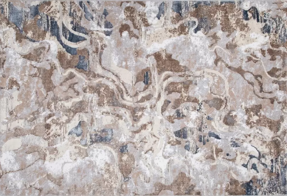 Ковер PERU D070A CREAM SHIRINK / BLUE FDY