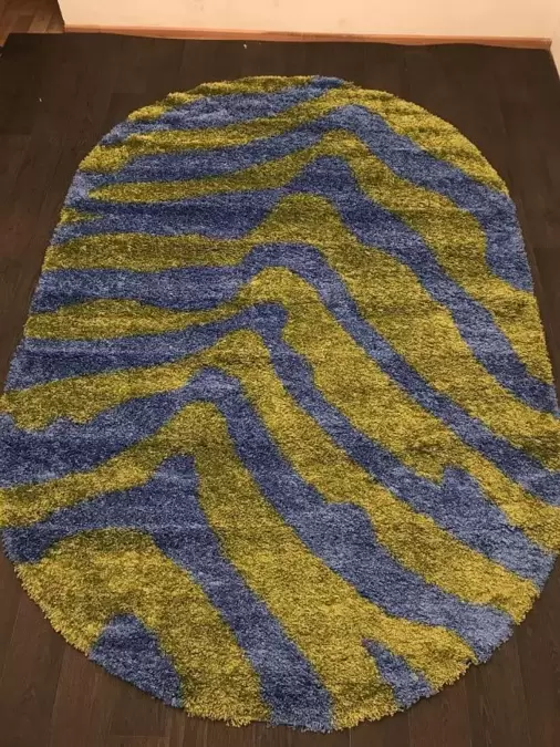 Ковер SHAGGY ULTRA s604 GREEN-BLUE