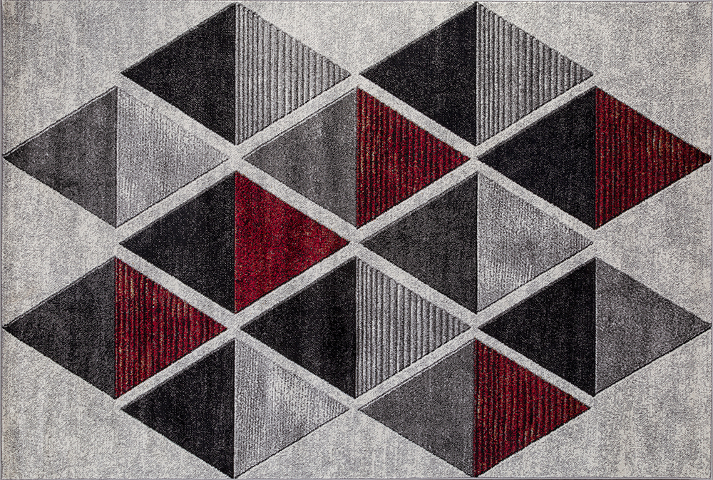 Ковер LONDON D810 gray-red