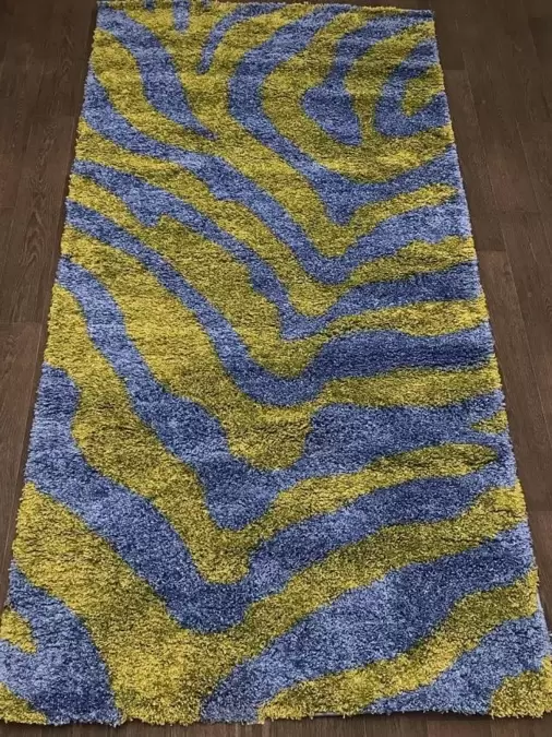 Ковер SHAGGY ULTRA s604 GREEN-BLUE