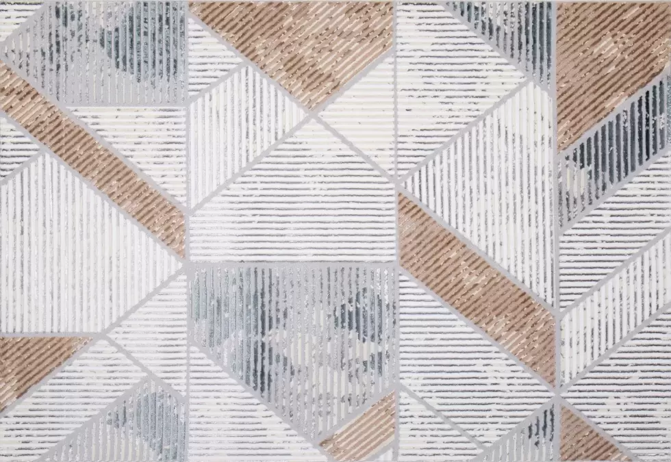 Ковер PERU C073A D.GREY SHIRINK / BLUE FDY