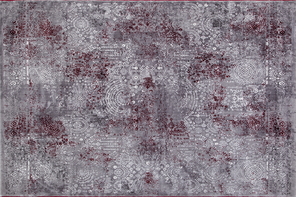 Ковер SATINE S106B KOYU GREY COKEN / RED