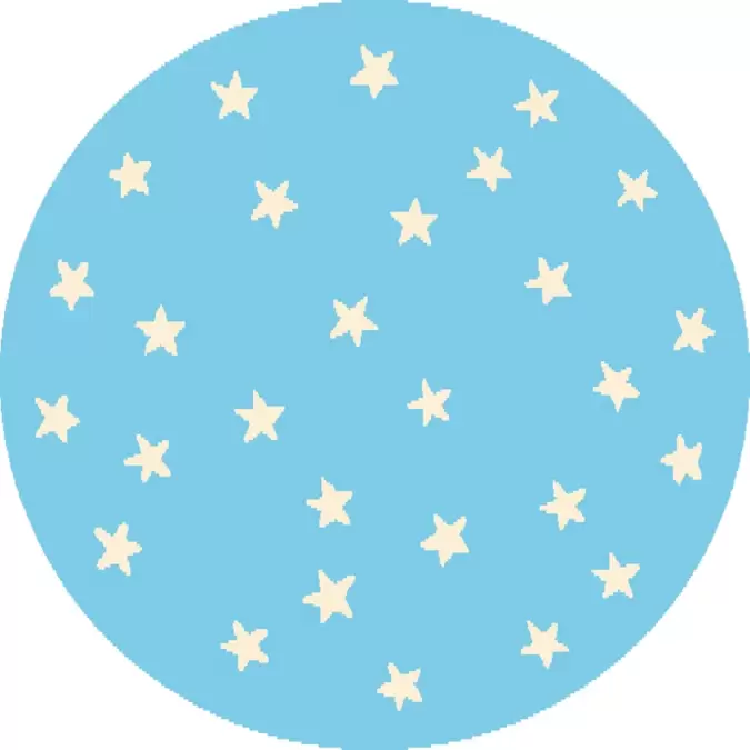 Ковер Funky Top Круг Starf blue