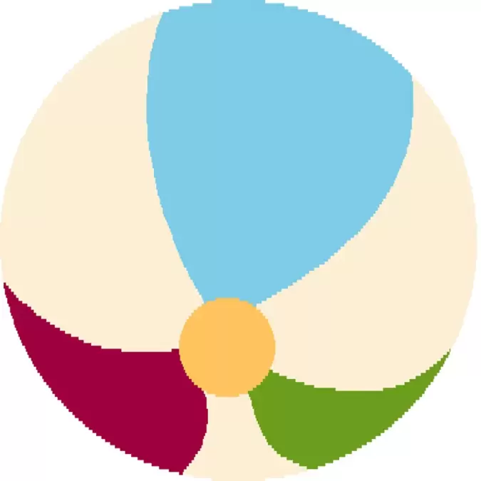 Ковер Funky Top Круг Pil cream