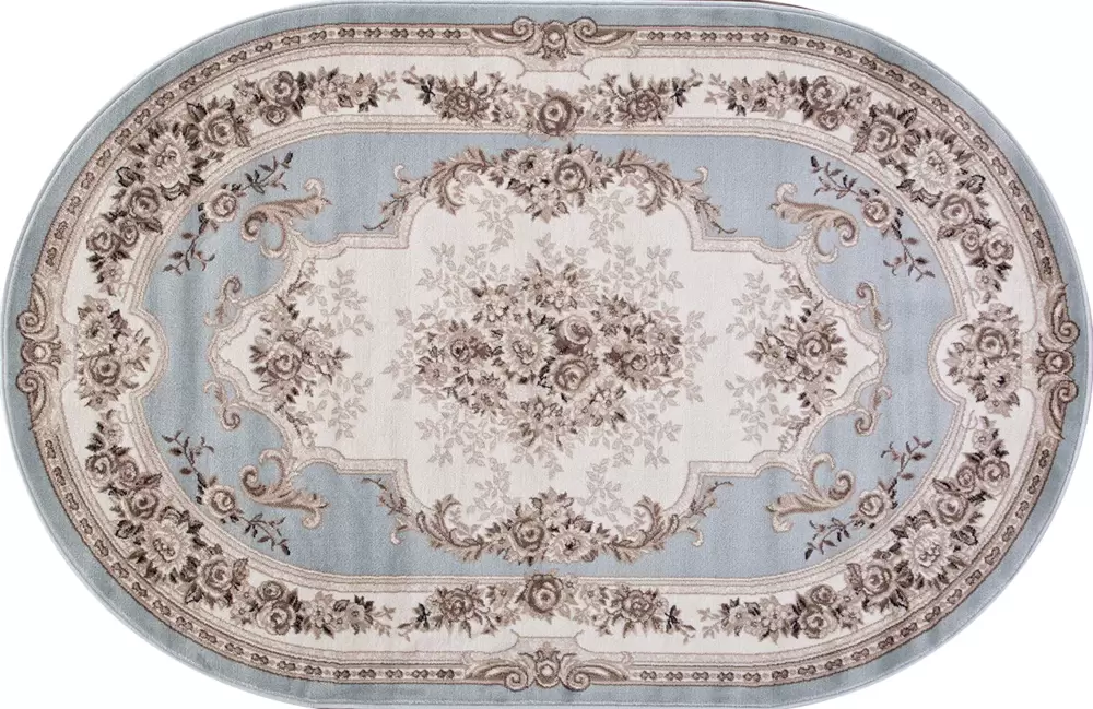 Ковер VALENCIA DELUXE 4015 L.BLUE-BROWN