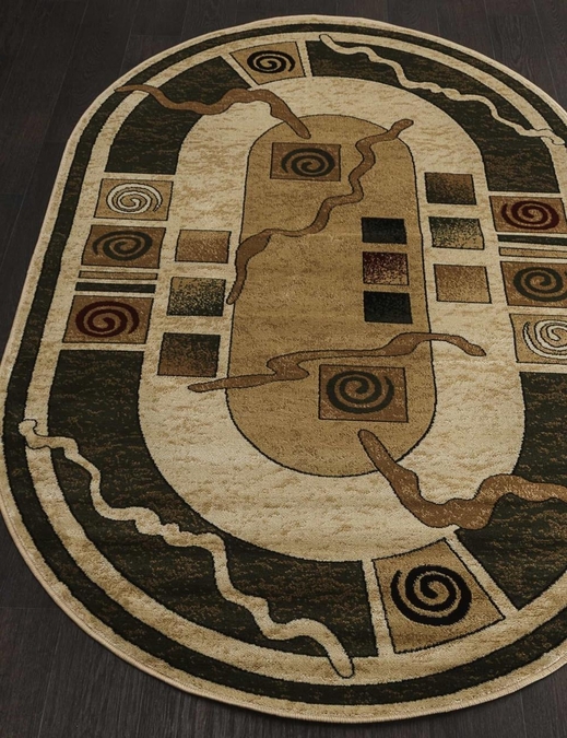 Ковер OLYMPOS d077 CREAM-GREEN