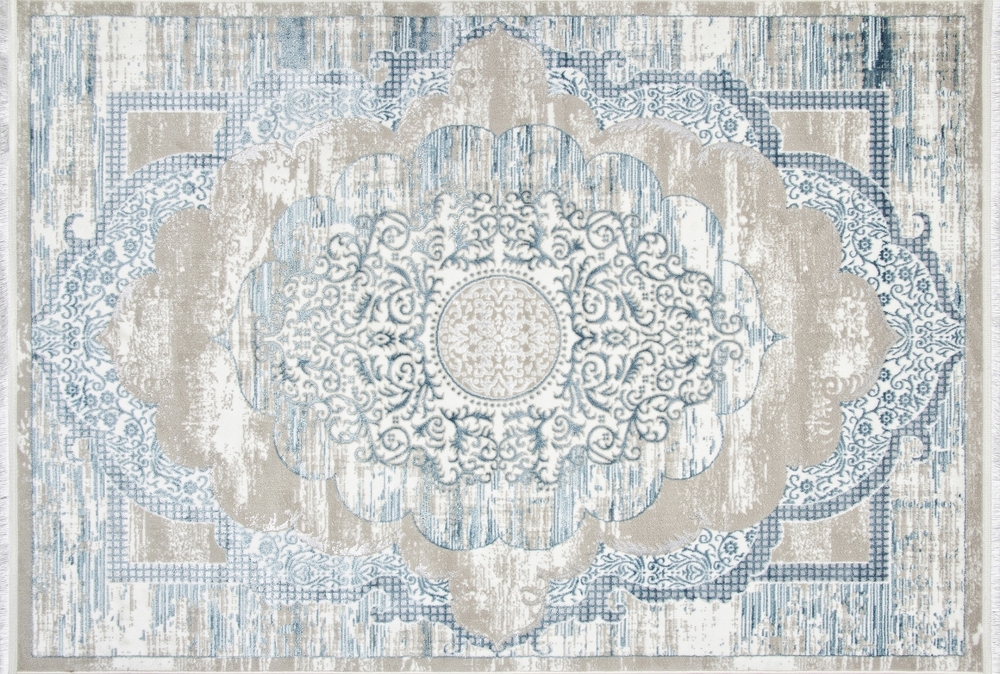 Ковер ALFANI Q018A BLUE FDY / CREAM SHRINK