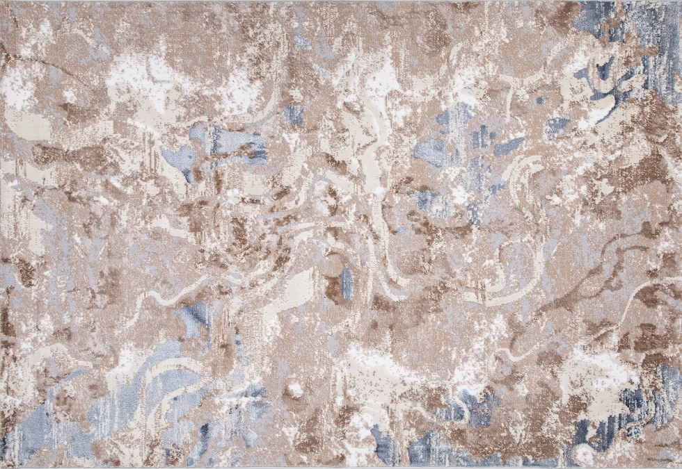 Ковер PERU D070B CREAM SHIRINK / BLUE FDY