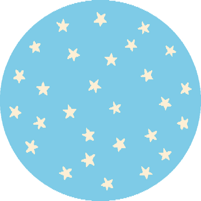 Ковер Funky Top Круг Starf blue