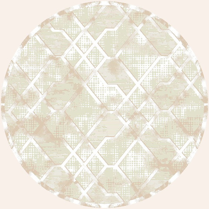 Ковер Palma Круг 4896A Cream-Cream