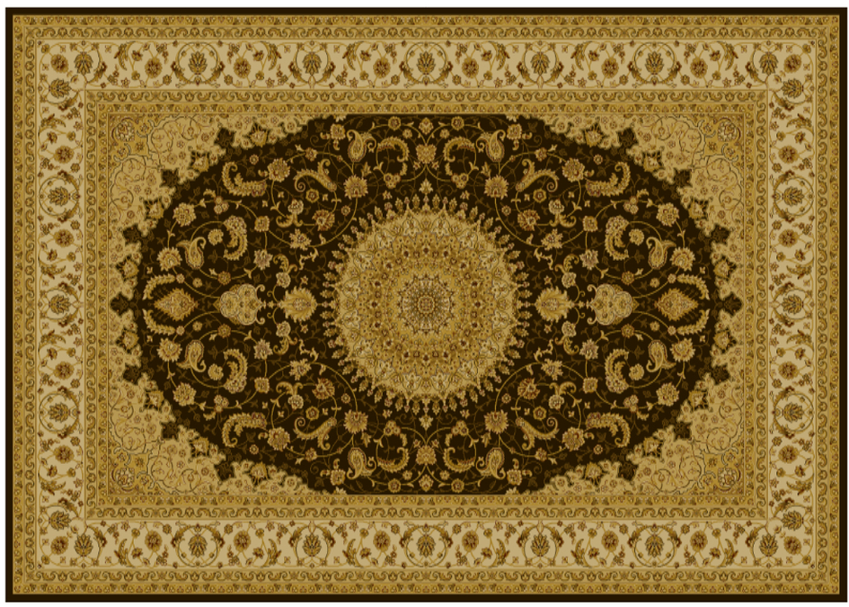 Ковер Comtesse 02M039 coffe gold