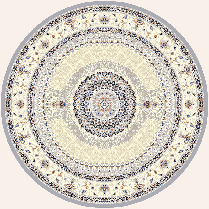 Ковер Amira Круг 4836A L.Grey-L.Grey