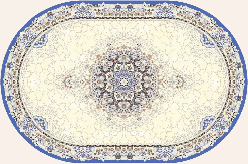 Ковер Amira Овал 4922A D.Blue-D.Blue