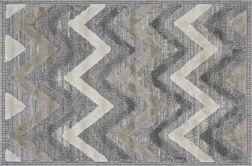 Ковер TUNIS 6606A WHITE / L.GRAY