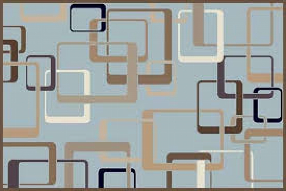 Ковер VALENCIA DELUXE d254 L.BLUE-BROWN