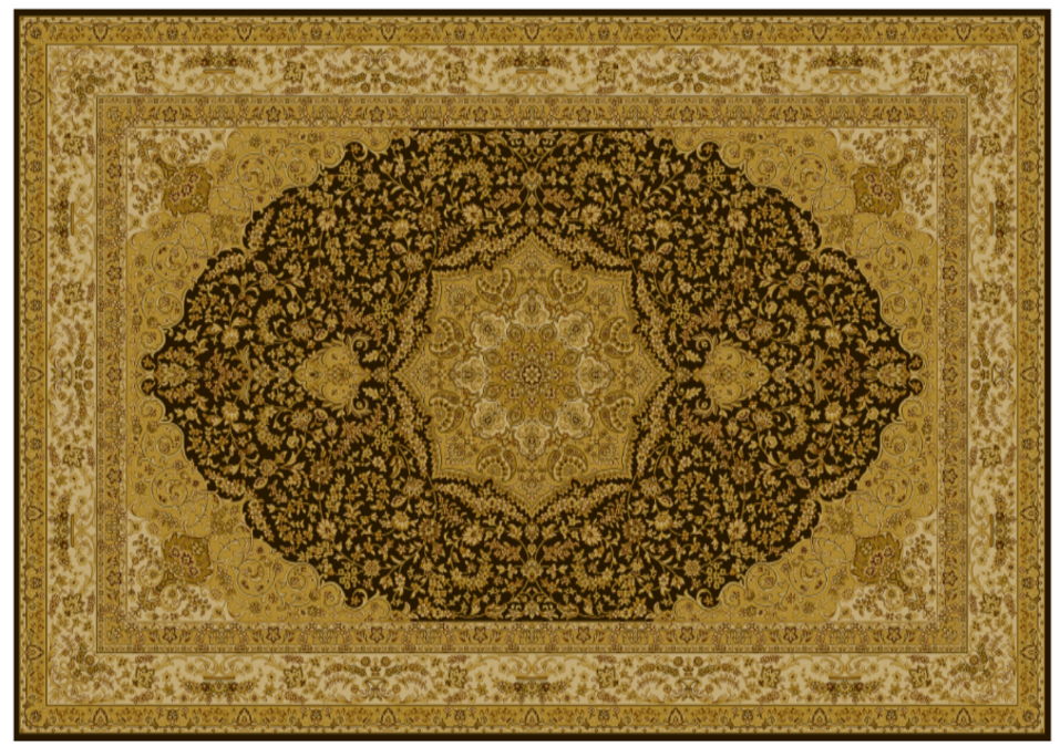 Ковер Comtesse 02M043 coffe gold