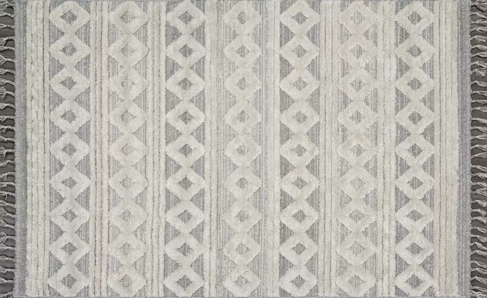Ковер TUNIS 6608B WHITE / L.GRAY