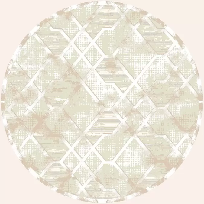Ковер Palma Круг 4896A Cream-Cream