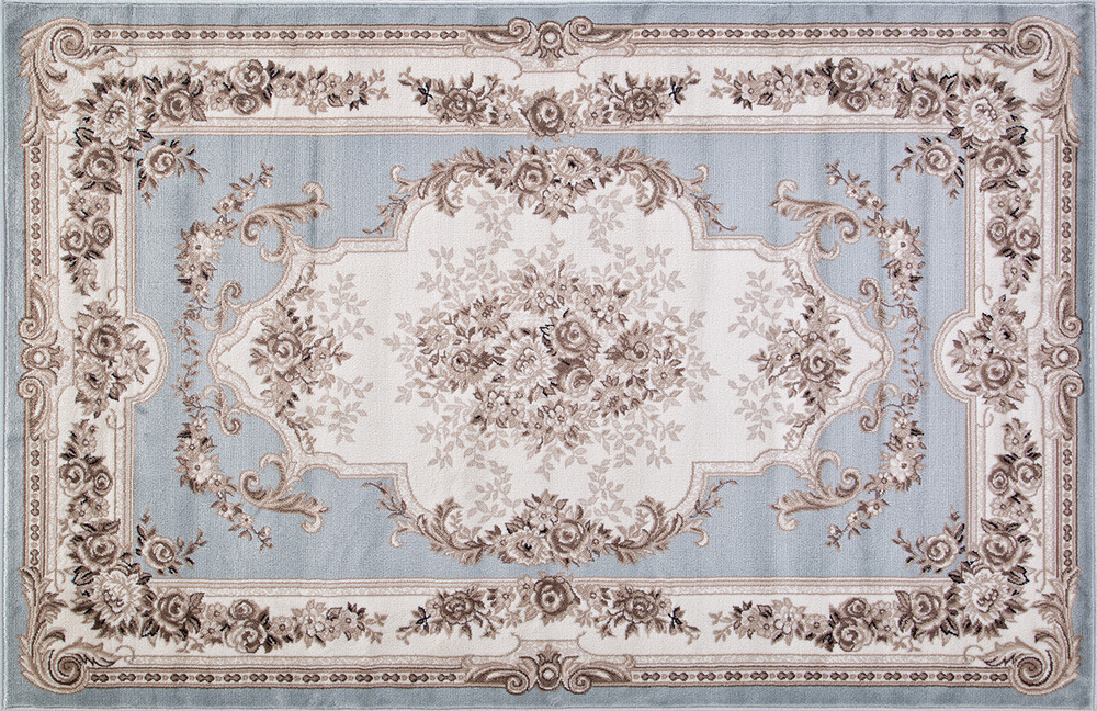 Ковер VALENCIA DELUXE 4015 L.BLUE-BROWN