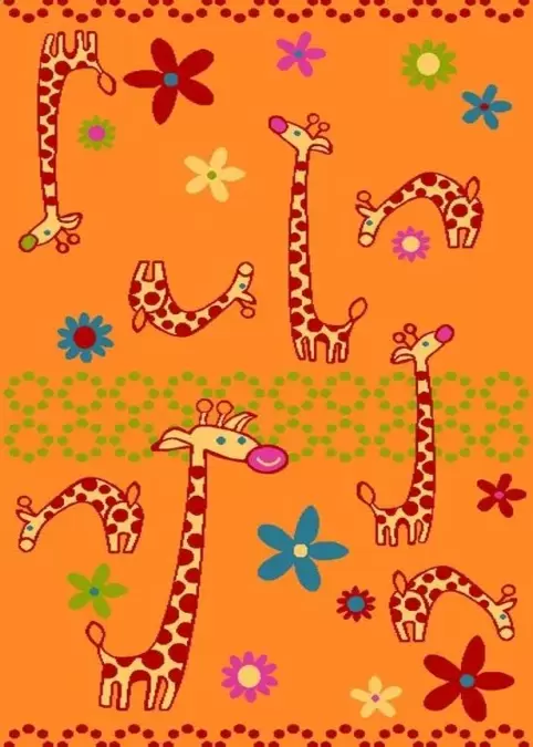 Ковер Funky Giraffe a apricot