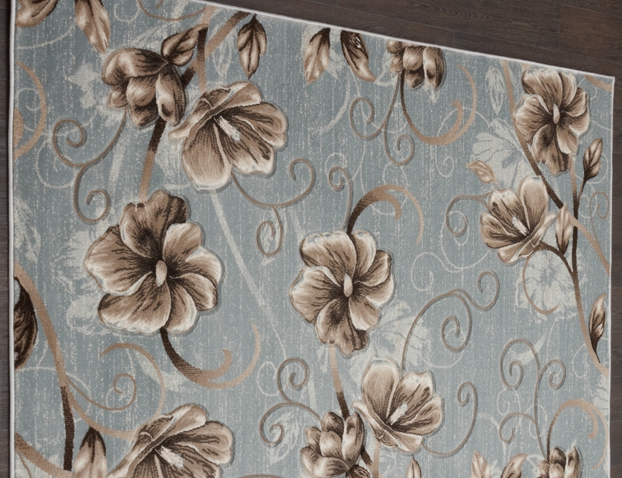 Ковер MEGA CARVING 1059 L.BLUE-BROWN