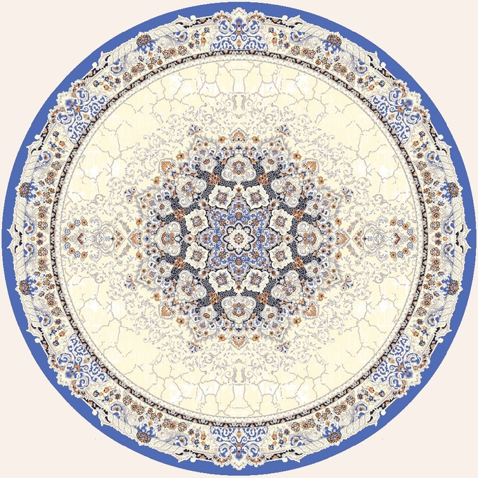 Ковер Amira Круг 4922A D.Blue-D.Blue