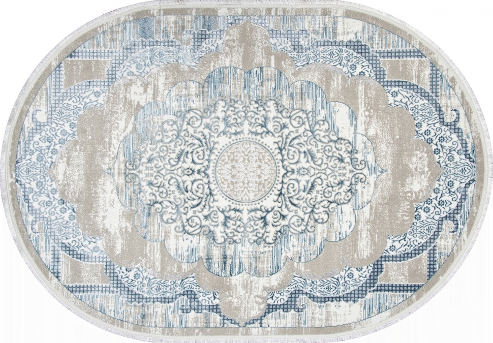 Ковер ALFANI Q018A BLUE FDY / CREAM SHRINK