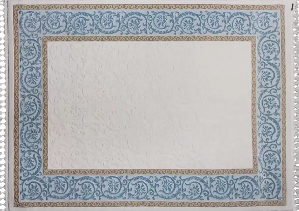 Ковер HUNKAR 08058T BLUE / WHITE