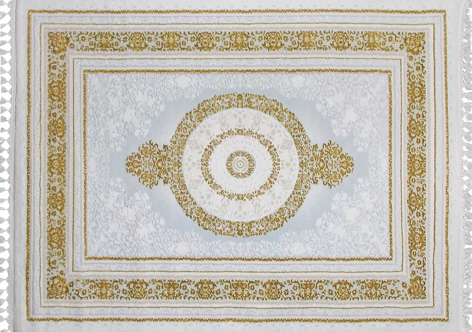 Ковер HUNKAR 08071A BLUE / GOLD