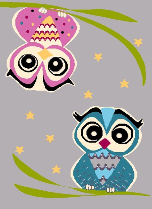 Ковер Funky Top Owl grey