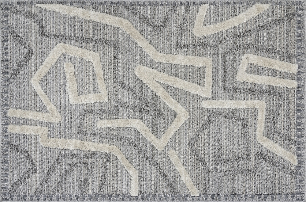 Ковер TUNIS 6604A L.GRAY / WHITE